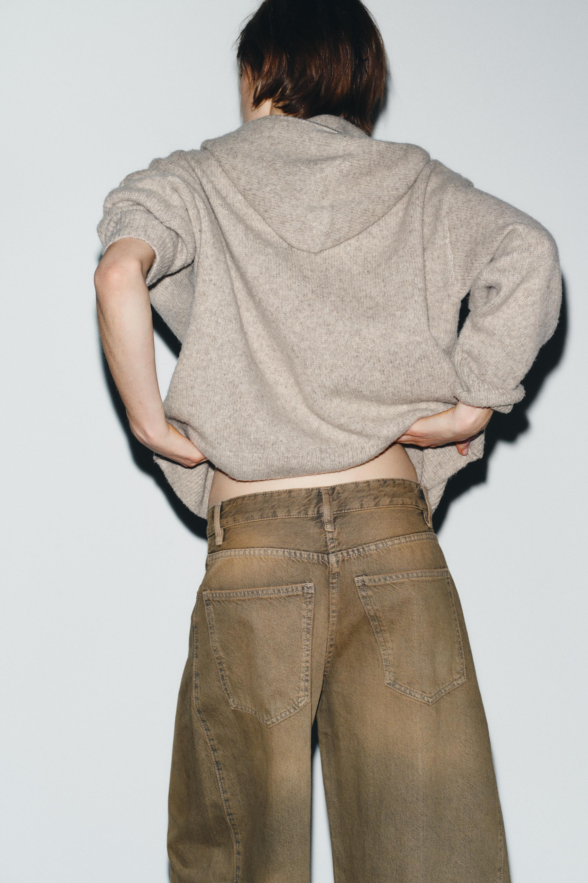 TRF OVERSIZE BARREL LOW-RISE JEANS